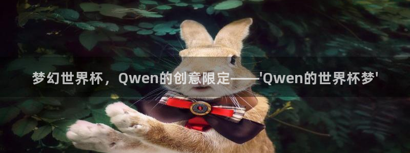 世界杯第一场比赛：梦幻世界杯，Qwen的创意限定——\'Qwen的世界杯梦\'